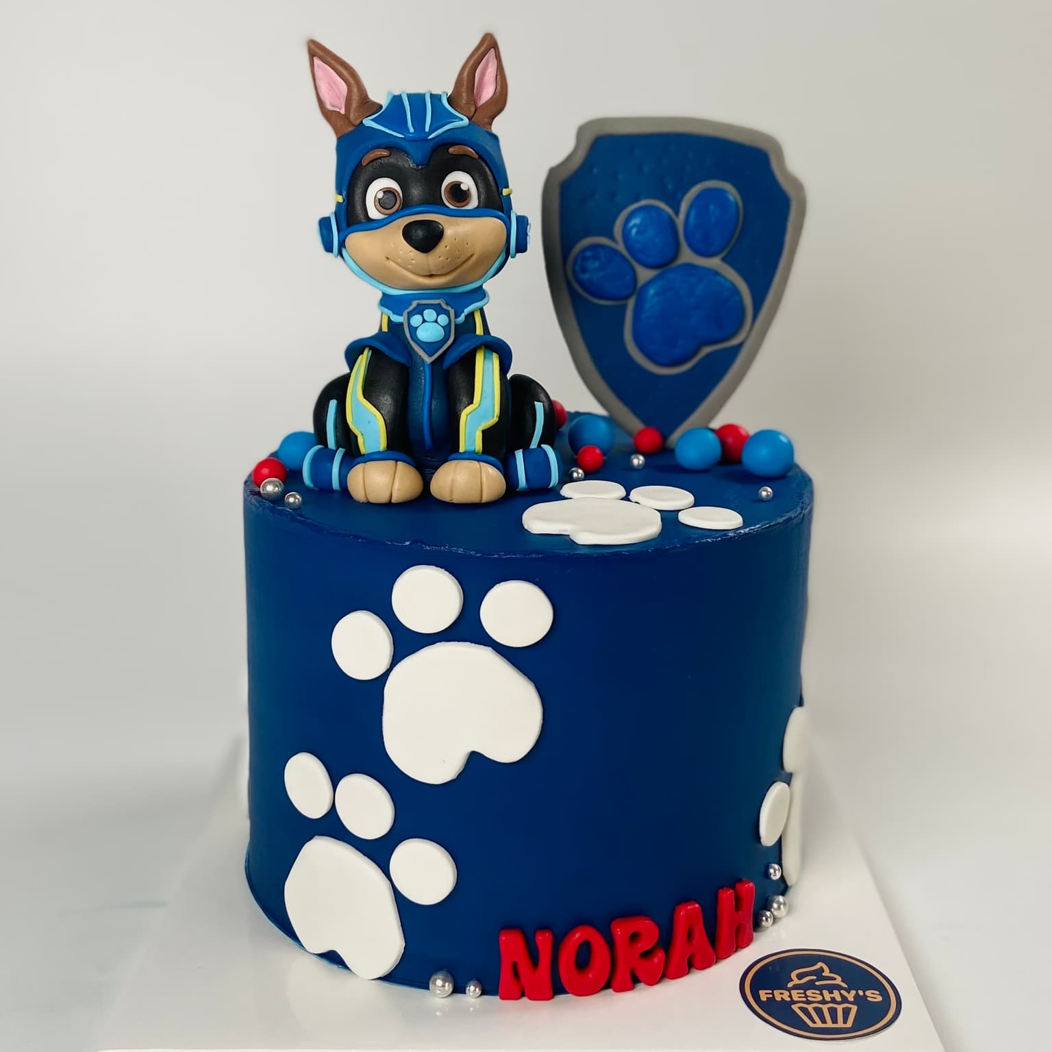 100% edible fondant sculpted Paw Patrol design