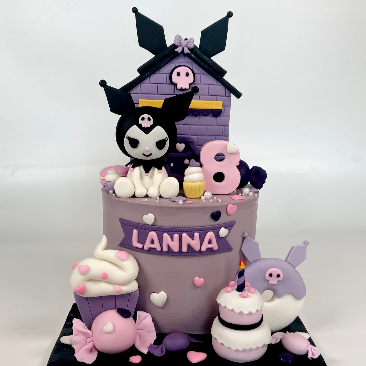 100% edible fondant sculpted Vampireina birthday cake