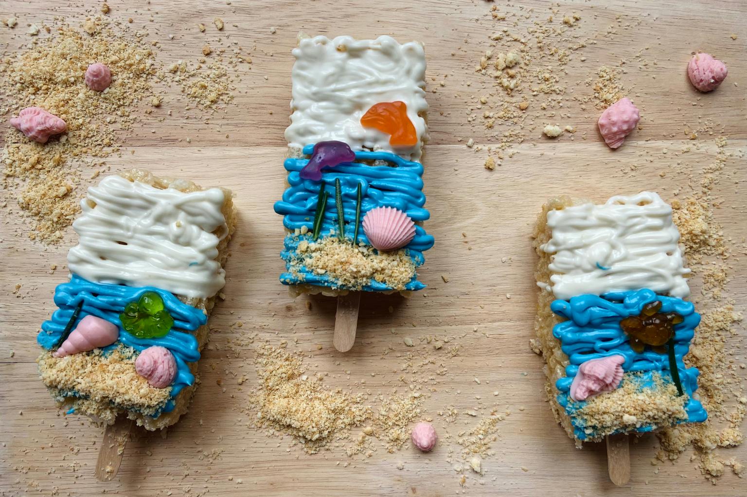 Ocean Rice Crispies baking box for home made treats